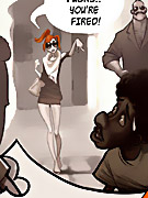 Two dudes enjoys watching cool chick's booty in sex comics