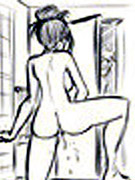 Claires father watching her washing in the shower and then pleasing her sweet pussy.