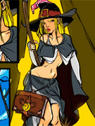 Bound and banged witch