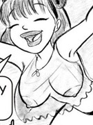 Oh boy she's taking off her clothes!