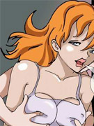 Poor service guy seduced and dominated by two sex-crazed anime sluts with dazzling bodies and divine breasts