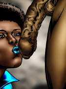 Nasty toon chicks enjoy fucking with black guys hard
