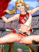 Toon cheerleaders love to fuck with black guys